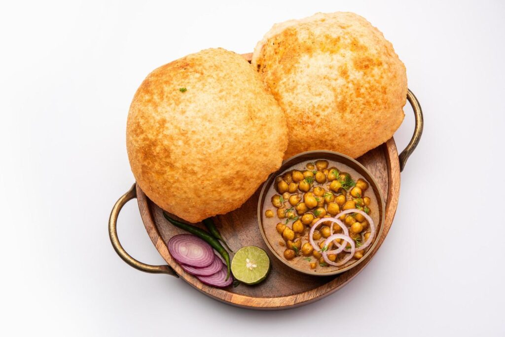 4.Chole bhature​