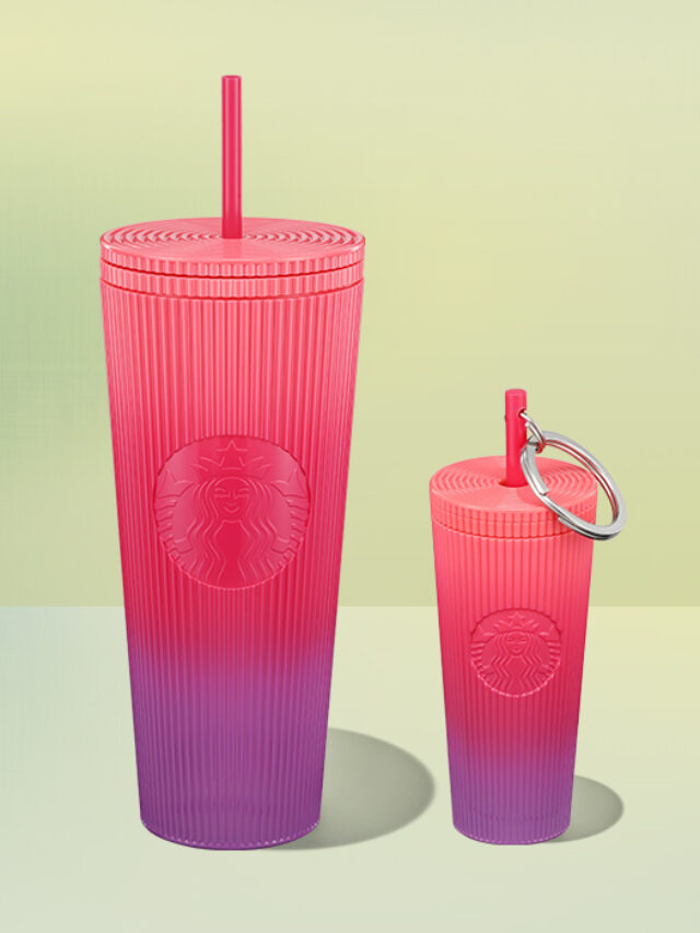 Sunset Pleated Cold Cup (24 oz.) & Keychain